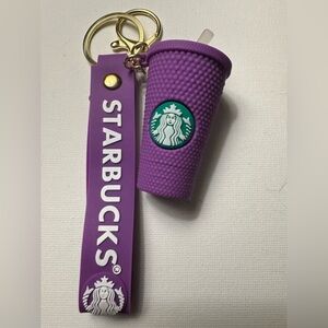 New Purple Starbucks cup keychain